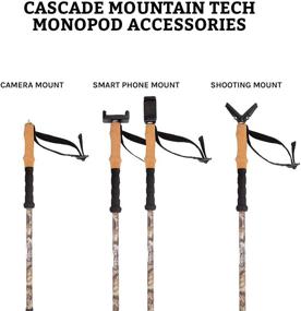 img 2 attached to 🏔️ Cascade Mountain Tech Trekking Poles: Carbon Fiber Monopod Walking/Hiking Sticks with Accessories Mount and Adjustable Quick Locks - Enhanced Performance and Durability!