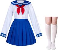 👘 authentic japanese uniform pleated cosplay costumes: dress up and pretend play like never before! logo