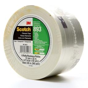 img 1 attached to Transparent Scotch Filament Tape Pack for Secure Packaging Solutions