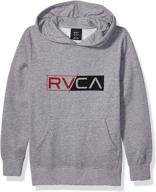 👕толстовка с капюшоном big logo pack для мальчиков от rvca логотип