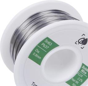 img 2 attached to Solder Wire Sn63 Pb37 with Rosin Core for Electrical Soldering 50g (0.8mm) by TAMINGTON: High-Quality Soldering Wire with Rosin Core