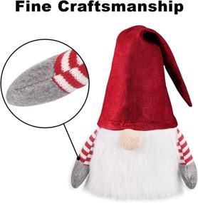 img 1 attached to 🎄 DUNCHATY 24-Inch Large Swedish Tomte Gnome Christmas Tree Topper - Santa Gnomes Plush Nisse Ornaments for Xmas Tree, Holiday Home Decorations