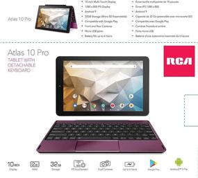 img 2 attached to 🔴 RCA Quad-Core Tablet with 2GB RAM, 32GB Storage: Best Performance in Burgundy