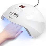 professional salon nail dryer: nailgirls 75w uv led nail lamp for fast gel nail polish curing with smart sensor & 3 timer settings - perfect for manicure pedicure logo