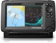 🎣 enhance your fishing experience with the lowrance hook reveal 7 fish finder - 7" screen, transducer, and c-map preloaded maps logo