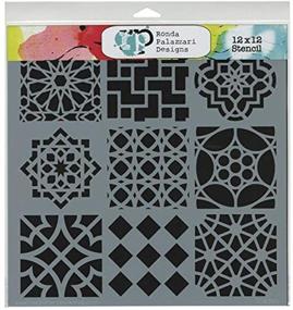 img 1 attached to 🎨 CRAFTERS WORKSHOP TCW-385 Moroccan Tiles Template, 12x12-Inch