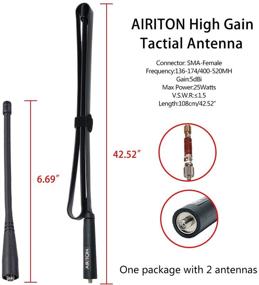 img 1 attached to Airiton Portable Tactical Foldable 42 5Inch