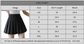 img 1 attached to Women Girls Skirt Waisted Gothic Girls' Clothing for Skirts & Skorts