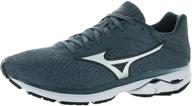 👟 mizuno men's rider running shoes in campanula silver logo