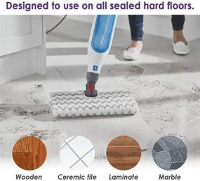 img 1 attached to 🦈 Yweller Shark Replacement Steam Mop Pads - 4 Pack - Compatible with Shark Lift-Away Pro Steam Pocket Mop & Shark Hard Floor Cleaning System Pocket Mop - Models: S3973, S3973D, S5002, S5003, S6001, S6002, S6003