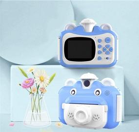 img 2 attached to 📷 Fun and Easy Instant Print Camera for Kids, HD 1080p Photo Printing Digital Camcorder for Children - Includes 3 Print Paper and 32GB Card