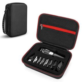 img 4 attached to 🧔 Yinke Case for Philips Norelco Multigroom Series 3000 MG3750 Beard Trimmer & attachments, Hard Travel Storage Bag Organizer (Series 3000)