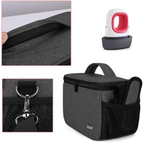 img 1 attached to 👜 Yarwo Carrying Case: Black Portable Tote Bag for Cricut Easy Press Mini Heat Press Mini and Supplies