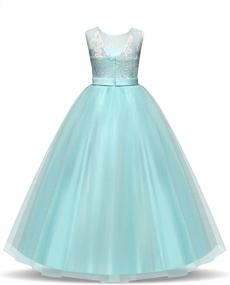 img 2 attached to Stunning TTYAOVO Girls Pageant Ball Gowns: Exquisite Chiffon Embroidered Wedding Party Dress for Kids