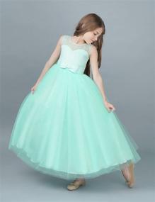 img 1 attached to Stunning TTYAOVO Girls Pageant Ball Gowns: Exquisite Chiffon Embroidered Wedding Party Dress for Kids