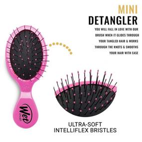 img 2 attached to Wet Brush Original Detangler Hair Brush - Pink (Pack of 3) - Ultra-soft IntelliFlex Bristles - Effortlessly Glide Through Tangles on Wet and Dry Hair - For Women, Men - Ideal for All Hair Types - Exclusive Offer!