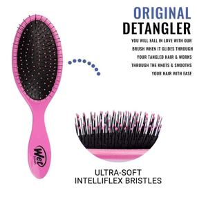 img 3 attached to Wet Brush Original Detangler Hair Brush - Pink (Pack of 3) - Ultra-soft IntelliFlex Bristles - Effortlessly Glide Through Tangles on Wet and Dry Hair - For Women, Men - Ideal for All Hair Types - Exclusive Offer!