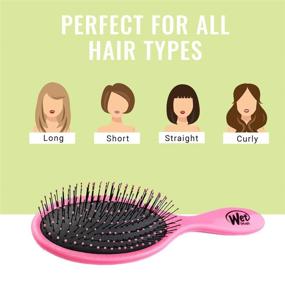 img 1 attached to Wet Brush Original Detangler Hair Brush - Pink (Pack of 3) - Ultra-soft IntelliFlex Bristles - Effortlessly Glide Through Tangles on Wet and Dry Hair - For Women, Men - Ideal for All Hair Types - Exclusive Offer!