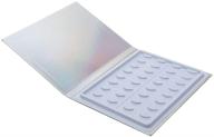 📚 eyelash book, 16 pairs false eyelashes storage container glitter paper makeup display box holder, protective case for eyelash samples logo