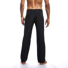 img 1 attached to Ackeree Trousers Sleepwear Bottoms Drawstring Men's Clothing for Sleep & Lounge