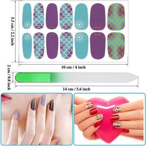 img 2 attached to 💅 Full Wrap Gel Nail Stickers: 336 Pieces of Gradient Style Nail Strips for DIY Nail Art – Includes Nail File