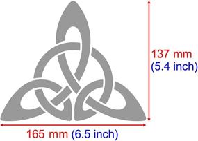 img 1 attached to 🔥 Multi-purpose Aleks Melnyk #106 Metal Stencil: Celtic Knot, Wicca, Irish Design - Template for Painting, Wood Burning, Pyrography, Carving, Embroidery, Quilting - Scandinavian & Viking Symbol