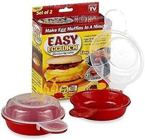 img 2 attached to Red and Clear LI&HI Easy Eggwich Microwave Egg Cooker with Enhanced SEO