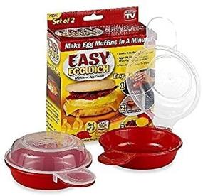 img 1 attached to Red and Clear LI&HI Easy Eggwich Microwave Egg Cooker with Enhanced SEO