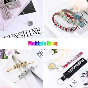 img 2 attached to Rhinestone Alphabet Bracelet Wristbands Necklace