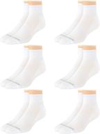 🧦 van heusen men's performance cushioned above ankle athletic quarter mini-crew socks (6 pack) logo