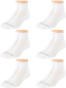 img 4 attached to 🧦 Van Heusen Men's Performance Cushioned Above Ankle Athletic Quarter Mini-Crew Socks (6 Pack)