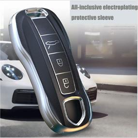 img 2 attached to Milicoop Key Fob Cover Suitable For Porsche Panamera，Cayenne，Macan，Boxster，Cayman，718，911 Special Car Key Case