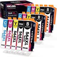 yocare compatible ink cartridge set for hp 564xl 564 xl - deskjet 3520 3522, officejet 4620, photosmart 5520 6510 6515 (15 pack: 3 black, 3 photo black, 3 cyan, 3 magenta, 3 yellow) logo