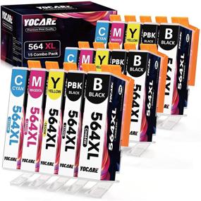 img 4 attached to YOCARE Compatible Ink Cartridge Set for HP 564XL 564 XL - DeskJet 3520 3522, Officejet 4620, Photosmart 5520 6510 6515 (15 Pack: 3 Black, 3 Photo Black, 3 Cyan, 3 Magenta, 3 Yellow)