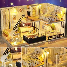 img 1 attached to 🏠 Optimized UniHobby Dollhouse Lights Furniture for Miniatures