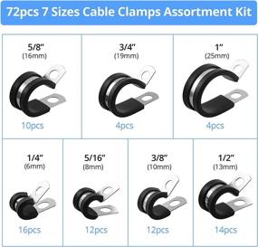 img 3 attached to CAMWAY Clamps Stainless Cushioned Assortment