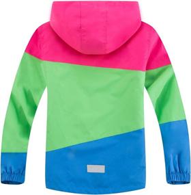 img 3 attached to 🧥 LOKTARC Lightweight Waterproof Hooded Raincoats for Boys: Stylish Jackets & Coats