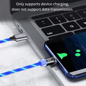 img 2 attached to 🔌 Type-C Micro Magnetic Charger Cable - Flowing LED 3 in 1 Cable, Illuminated Charging Cord for Cell Phone, Bluetooth Headset, Speaker, Mouse, Razor, MP3 Player, Android Tablet PC