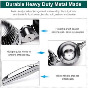 img 2 attached to 🍋 Apoex Large Bowl Manual Hand Lemon Juicer - Citrus Juicer Lime Squeezer Press for Efficient Lemon Fruits Juicing (Silver)