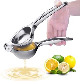 img 4 attached to 🍋 Apoex Large Bowl Manual Hand Lemon Juicer - Citrus Juicer Lime Squeezer Press for Efficient Lemon Fruits Juicing (Silver)