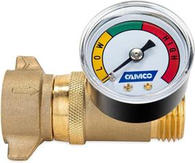 img 4 attached to Camco Brass Water Pressure Regulator with Gauge - Safeguard RV Plumbing & Hoses from High-Pressure City Water - Easy-to-Read Gauge, Lead Free (40064)