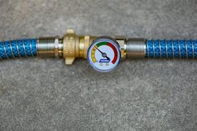 img 2 attached to Camco Brass Water Pressure Regulator with Gauge - Safeguard RV Plumbing & Hoses from High-Pressure City Water - Easy-to-Read Gauge, Lead Free (40064)