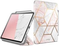 📱 i-blason cosmo case for new ipad pro 11 inch (2020/2018) – full-body trifold stand w/ pencil 2 charging, smart cover & pencil holder – marble design logo