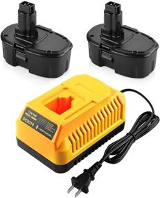 img 4 attached to Enhance Performance with Energup 2Pack DC9096 Replacement Dewalt 18V XRP Battery + DC9310 Charger for Dewalt 7.2-18V Ni-Cad Ni-Mh Batteries