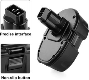 img 3 attached to Enhance Performance with Energup 2Pack DC9096 Replacement Dewalt 18V XRP Battery + DC9310 Charger for Dewalt 7.2-18V Ni-Cad Ni-Mh Batteries