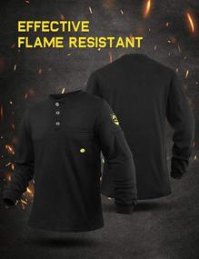 img 3 attached to Одежда для мужчин от Ptahdus Resistant Workwear в сером цвете для шеи