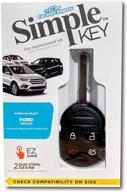 simple key programmer bundle with key(s) and cord - designed for for ford vehicles: program key yourself interior accessories logo