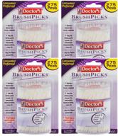 🪥 the doctor's brushpicks interdental toothpicks - 1,100 picks, 4 pack of 275 picks: convenient oral hygiene tool logo