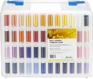 🧵 mettler poly sheen thread case with 96 spools, assorted colors logo