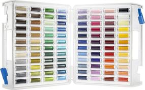 img 2 attached to 🧵 Mettler Poly Sheen Thread Case with 96 Spools, assorted colors